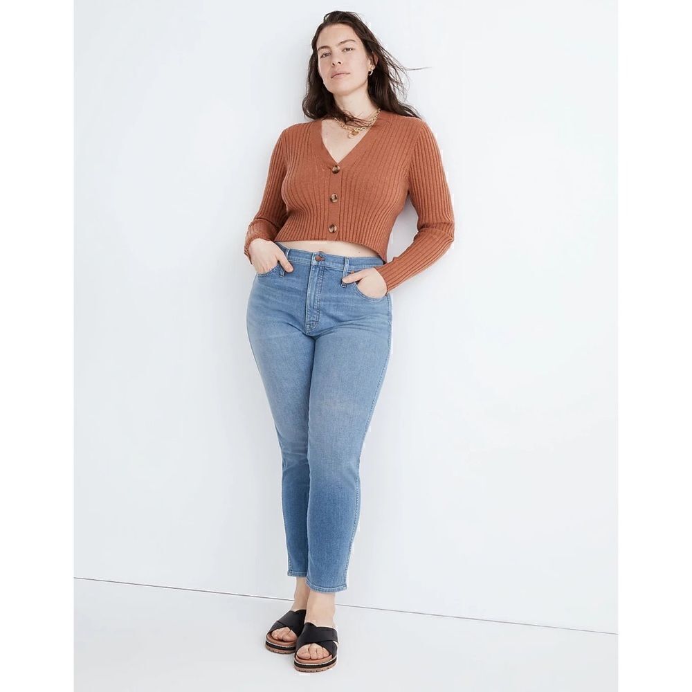 NWT Madewell Plus Stovepipe Jeans in Euclid Wash, Size 28W